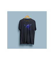 Oversize Boya Sıçraması Baskılı Unisex T-shirt (Siyah)