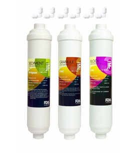 Filter Marka Filtre Inline Kapalı Kasa 3lü Filtre Seti Jf Filtre - Jfi3