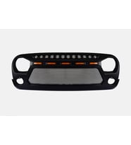 JEEP WRANGLER RUBİCON JK METAL IZGARALI LEDLİ ÖN PANJUR 2007-2017
