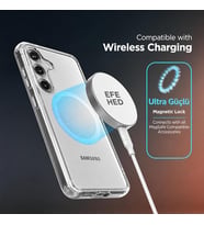 Lexroo Şeffaf Kılıf Samsung Galaxy S24 Ultra ile Uyumlu, MagSafe Destekli