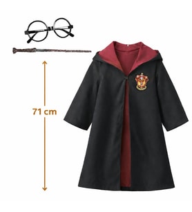 Harry Potter Bebek Kostüm Seti – Asa Gözlük Pelerin 71 cm (2-4 Yaş)