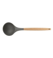 Silikon Kepçe Ahşap Sap - 32 cm