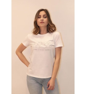 Rich Kadın Bisiklet Yaka T-shirt %100 Pamuk Tişört