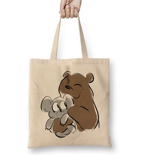 Nom Nom We Bare Bears 09 Bez Çanta Uzun Saplı