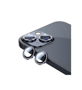 Apple iPhone 13 Mini Uyumlu Zore CL-06 Kamera Lens Koruyucu (Siyah)