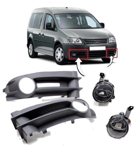 Volkswagen Caddy Sis Farı Çerçeveli OEM Tip 2004-2011