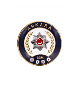Ankara Arması 3D, 2025 Yeni Tip, Cırtlı, Standart Ölçü, 1.sınıf Kalite (Çok Renkli)