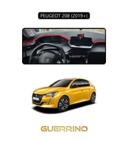 PEUGEOT 208 (2019+)TORPİDO KORUMA HALISI SİYAH KENAR