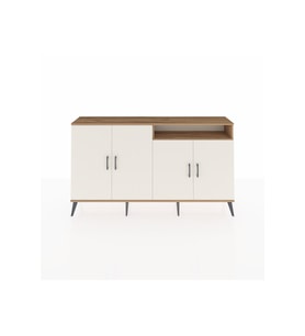 Arges Konsol 6 Raflı 4 Kapaklı 176x30x99 Çam-Aytaşı/Çam