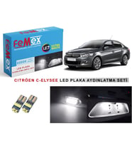Citroen C-Elysee Plaka Aydınlatma Ampul Seti FEMEX Parlak Beyaz