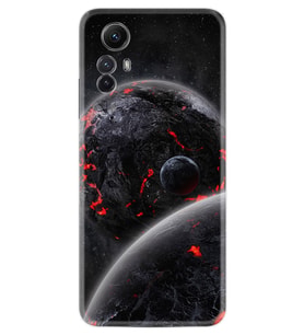 Xiaomi Redmi Note 12S Kılıf Resimli Desenli Silikon Platinium Series Kara Dünya 1902