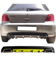 Peugeot 307 Sarı Difüzör Çiftli Kare Egzoz Görünümlü D Tip Difizör