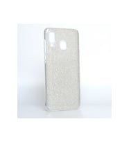 Samsung Galaxy A30 Uyumlu Kılıf Zore Shining Silikon (Gümüş)
