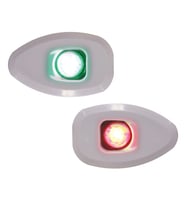 MICRO LED 12 İskele&Sancak 112.5°Feneri,Yüzey mon.,Set,Beyaz Göv.,deliksiz