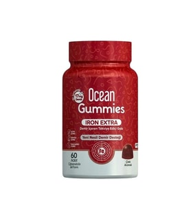 Ocean GUMMIES Iron Extra 17MG Demir 60 Adet