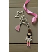 Miyuki Boncuk El Yapımı Balerinn Anahtarlık/Çanta Süsü (Çok Renkli)