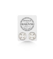 Union Swarovski Crystal Kadın Silver Shade Taşlı 12mm Çivili Gümüş Küpe