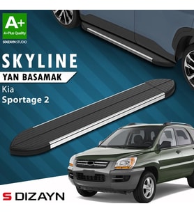 S-Dizayn Kia Sportage 2 Skyline Krom Yan Basamak 173 Cm 2004-2010 A+ Kalite