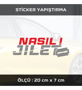 nasıl jilet etiket sticker - 2 adet çıkartma araba motosiklet kask atv tablet pc buzdolabı otomobil bilgisayar uyumlu