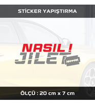 nasıl jilet etiket sticker - 2 adet çıkartma araba motosiklet kask atv tablet pc buzdolabı otomobil bilgisayar uyumlu