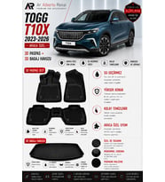 TOGG T10X 2023-2026 Araca Özel 3D Paspas + 3D Bagaj Havuzu