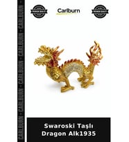 Özel Üretim Hediyelik Şık Aksesuar Figür Swaroski Taşlı Dragon Alk1935