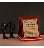 Öğretmene Hediye  Kadife Plaket