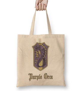 Anime Shachihoko Manga Black Clover Purple Orca Badge Bez Çanta Uzun Saplı