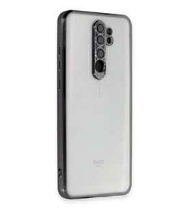 Redmi Note 8 Kılıf Lensli Silikon - Siyah