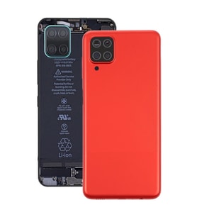 Samsung Galaxy A12 Uyumlu Arka Pil Batarya Kapağı SM-A125F (Kırmızı)