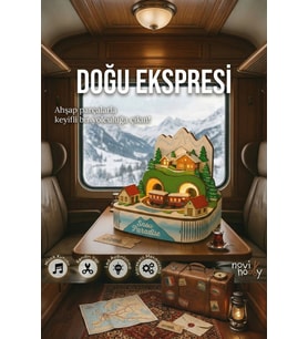 Doğu Ekspresi 3D Puzzle Ahşap Minyatür Maket Kiti DIY Kendin Yap