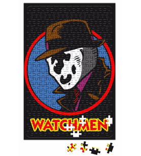Watchmen Rorschach Meets Diick Tracy Puzzle 240 Parça Yapboz