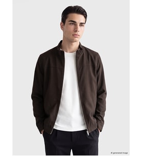 LCWAIKIKI Classic Kahverengi Regular Fit Dik Yaka Erkek Mont
