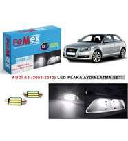 Audi A3  (2003-2012) LED Plaka Aydınlatma Ampul Seti FEMEX Parlak Beyaz