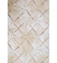 Dijital Baskı Halı Ekru Modern Geometrik Desenli Yumuşak Dokulu Kaymaz Taban Salon ve Koridor Modeli