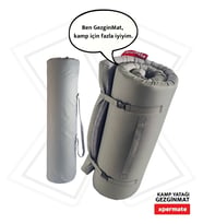 XPERMATE GezginMat Kamp Yatağı Taşıma Çantalı Kamp Matı Fermuarlı Kamp Minderi Çadır Matı Su itici Kumaş (Gri)