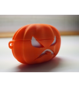 Sinirli Balkabağı Tasarımlı AirPods Kılıfı – Halloween Özel Seri