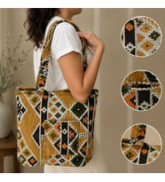 BK Gift El Yapımı Otantik Türk Kilim Omuz Çantası -15, Günlük, Kitap, Tablet, Plaj ve Seyahat Çantası