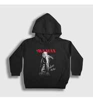 Presmono Unisex Çocuk Siyah Poster V2 Ava Max Kapüşonlu Sweatshirt 410320tt