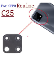 Tkgz Oppo Realme C25 Arka Kamera Camı Lens Yapışkanlı