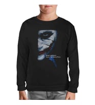 Joker - Never Look Back Siyah Çocuk Sweatshirt
