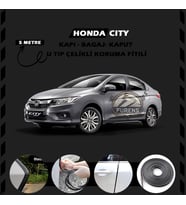 Honda City Oto Araç Kapı Koruma Fitili 5metre Parlak Siyah Renk