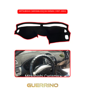 MITSUBISHI CARISMA KÜÇÜK EKRAN 1997-2003TORPİDO KORUMA HALISI KIRMIZI KENAR