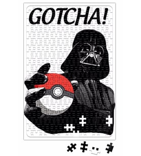 Pokemon Pikachu Pokeball Star Wars Darth Vader Puzzle