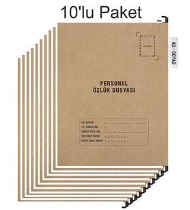 Personel Özlük Dosyası Tek Gözlü (Plastik Askılı 10 Adet)