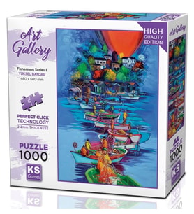 KS Games 1000 Parça Balıkçılar Serisi I Puzzle