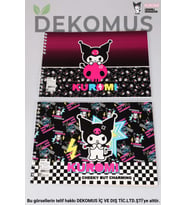 DEKOMUS İLE YENİ SEZON LİSANSLI KUROMI "TEKLİ" SPIRALLI 17x25 CM 15 YAPRAK RESİM DEFTERİ (Mor)