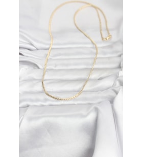 CM 14K Renk Yassı Zincir Model 60 cm Kadın Kolye 5886
