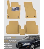 AUDİ A6 (2004-2011) Uyumlu EVA Paspas Tam Set–Araca Özel,Su Geçirmez,Hızlı ve Kolay Montaj