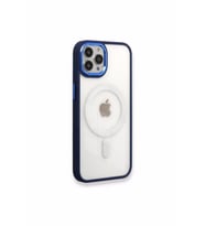 İphone 13 Pro  ile Uyumlu Kamera Korumasız Kenarları Renkli Şeffaf MAGSAFE Özellikli Kılıf